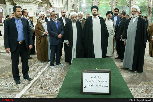 تجدید میثاق رئیس قوه قضائیه و مسئولان عالی قضایی با آرمانهای امام را