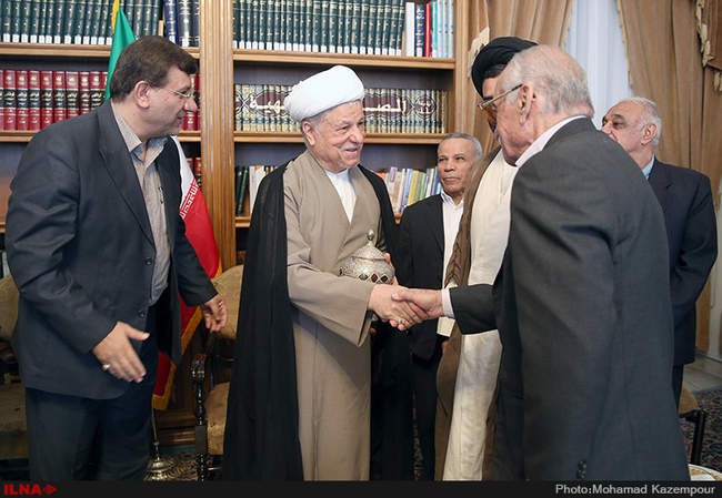 دیدار اعضای تیم ملی و مسئولین فدراسیون وزنه‌برداری با آیت الله هاشم�