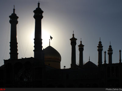 محل استقرار زنان و مردان در حرم حضرت‌معصومه در لحظه تحویل‌سال