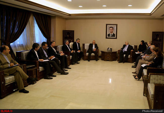 دیدار محمد جواد ظریف با بشار اسد
