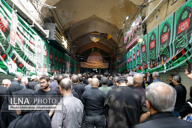 مراسم خیمه‌سوزان ظهر عاشورا در چهارراه گلوبندک تهران /2