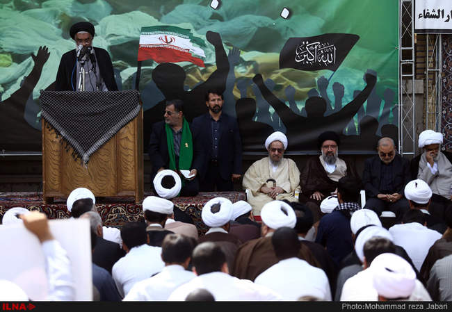  تجمع روحانیون و طلاب حوزه علمیه قم در اعتراض به حادثه منا