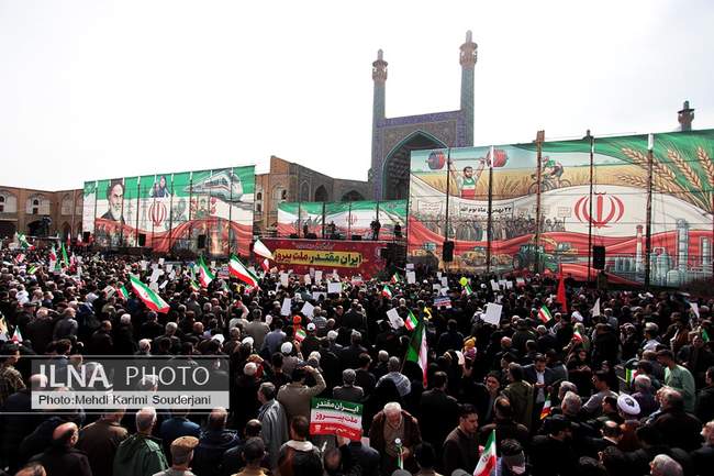 راهپیمایی 22 بهمن در اصفهان