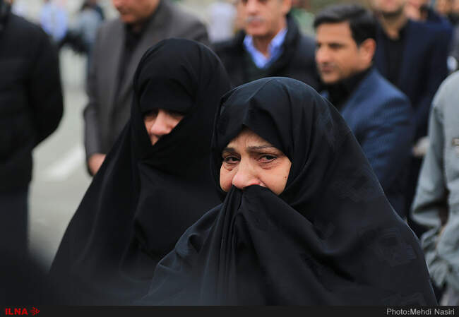 تشییع پیکر سه تن از شهدای کشتی سانچی  در مصلای تهران