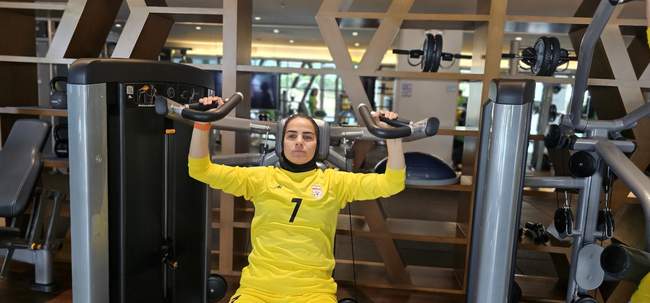 تمرین ریکاوری ملی پوشان فوتسال بانوان در سالن جیم