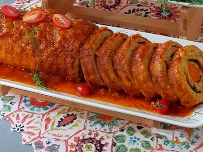 طرز تهیه رولت مرغ، خوشمزه و مجلسی