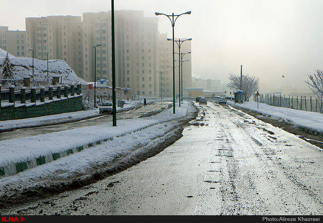 بارش برف پاییزی در تهران