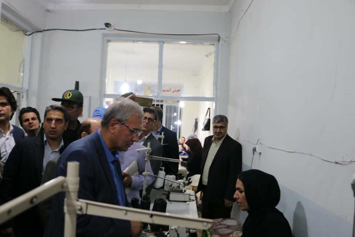 ​بازدید وزیر کار از مرکز نگهداری معلولان ذهنی، مراکز تولیدی و مرکز قالیبافان خلخال