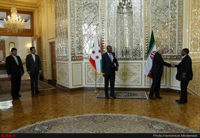 دیدار وزیر امور خارجه بروندی با محمدجواد ظریف وزیر امور خارجه کشورما