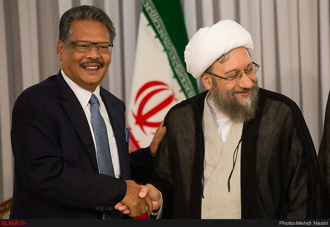 دیدار رئیس قوه قضائیه  با داتوسری افندی بن‌علی حاجی، دادستان کل کشور مالزی