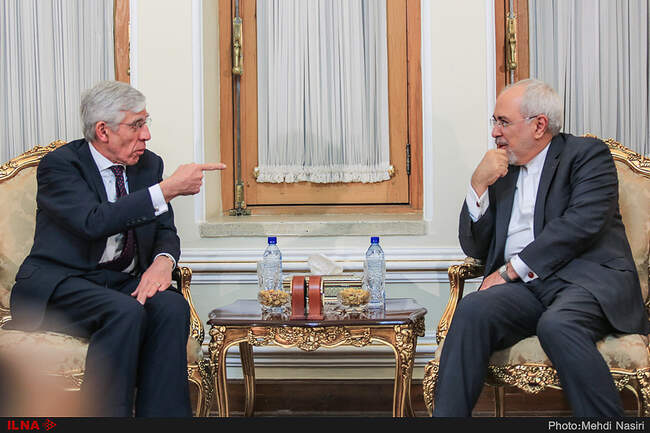 Former British FM Jack Straw Meets Javad Zarif