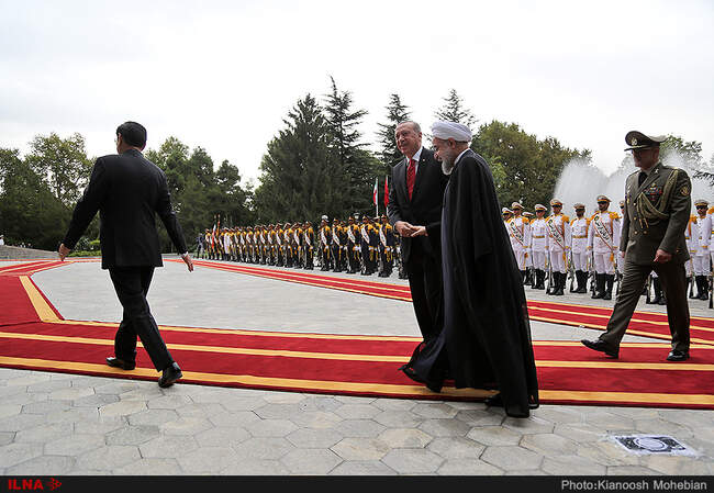مراسم استقبال رسمی از رجب طیب اردوغان، رییس جمهور ترکیه