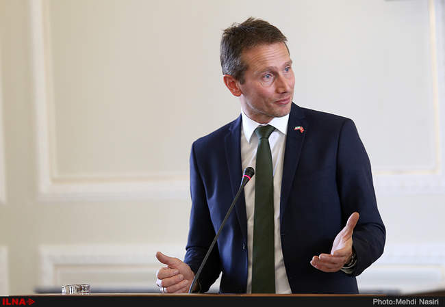 دیدار وزیرامورخارجه دانمارک با محمد جواد ظریف