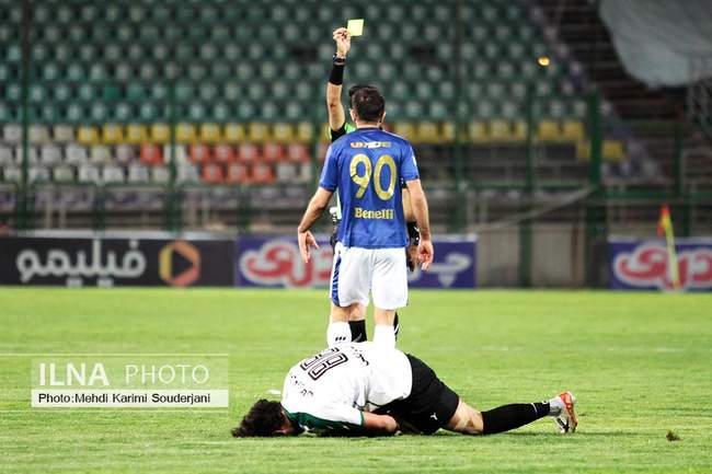 تساوی تیم فوتبال ذوب آهن اصفهان مقابل ملوان انزلی