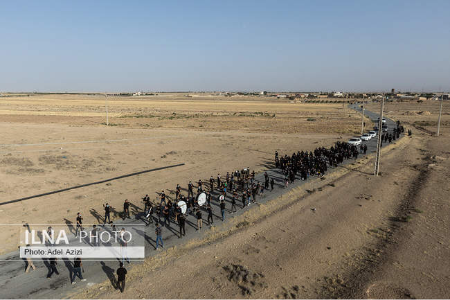 نخلگردانی روز عاشورا در پیرمراداباد اراک