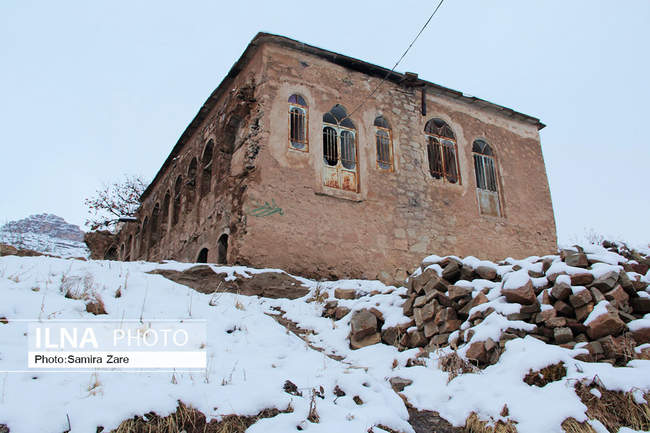 طبیعت برفی روستای قلات