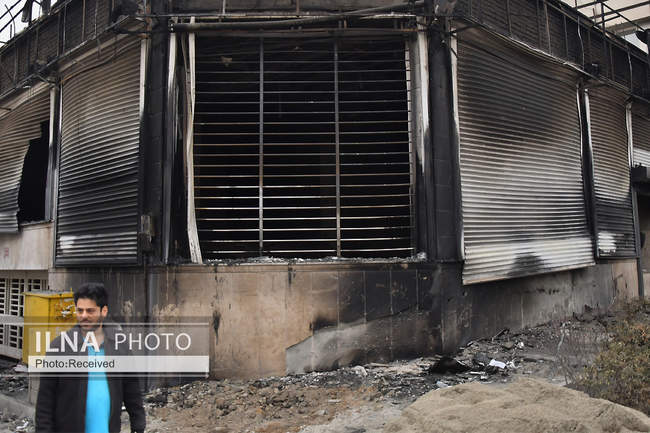 تخریب اموال عمومی در حوادث اخیر در تهران