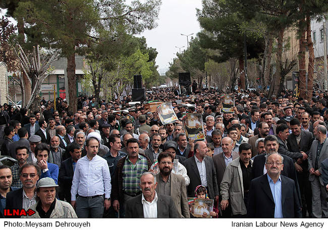 مراسم تشییع و خاکسپاری والده رییس جمهور