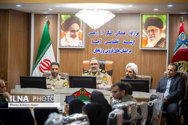 نشست خبری فرمانده قرارگاه عملیاتی لشکر 16 زرهی قزوین