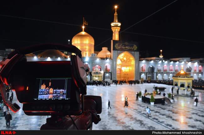مراسم خطبه خوانی شب شهادت امام رضا (ع) در حرم رضوی