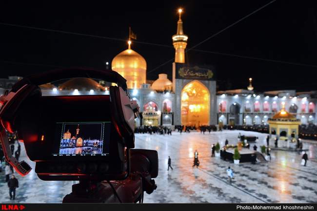 مراسم خطبه خوانی شب شهادت امام رضا (ع) در حرم رضوی