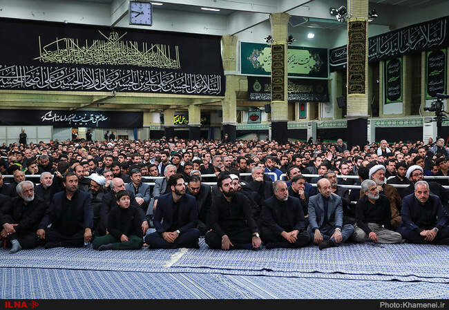 مراسم عزاداری شب تاسوعای حسینی با حضور رهبر معظم انقلاب اسلامی