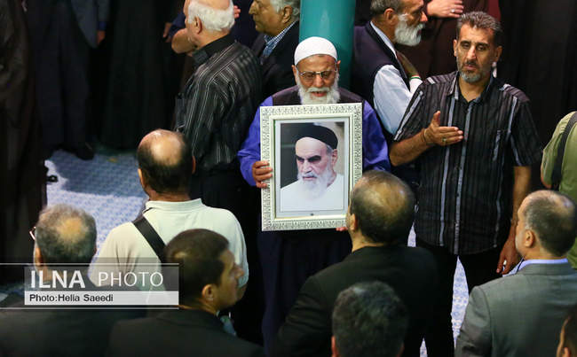 مراسم بزرگداشت والده همسر حجت‌الاسلام سید حسن خمینی در حسینیه جماران