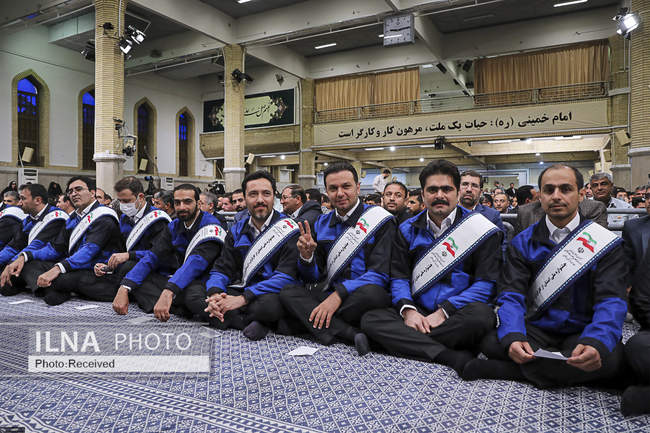 دیدار کارگران با مقام معظم رهبری