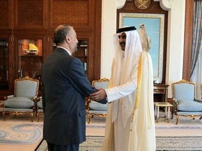 دیدار امیرعبداللهیان با امیر قطر + ویدیو