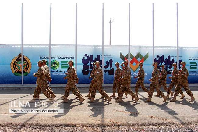 افتتاحیه مسابقات بین المللی نظامی رشته اربابان سلاح در اصفهان 