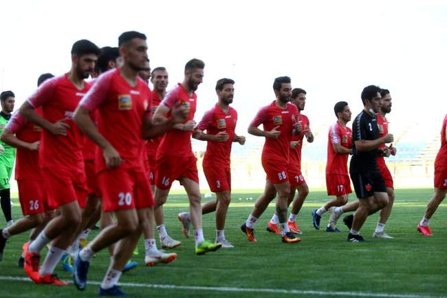 گزارش تصویری: پرسپولیسی ها آماده رویاروی به فولاد 