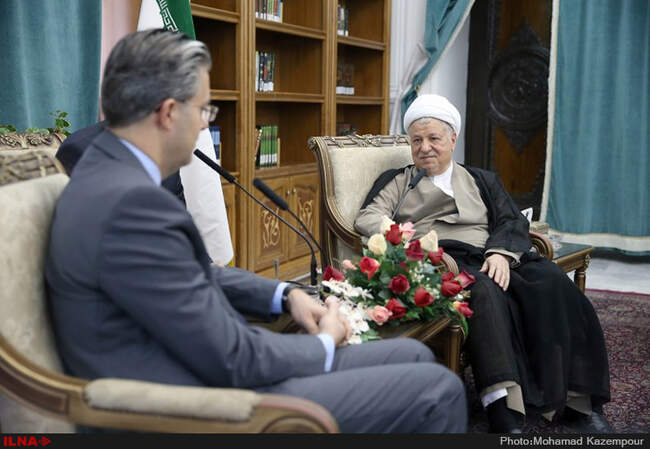 دیدار سفیر ترکیه در جمهوری اسلامی ایران با آیت الله هاشمی رفسنجانی
