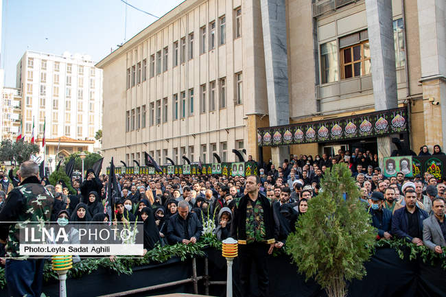 تشییع پیکر شهید گمنام در وزارت فرهنگ و ارشاد اسلامی
