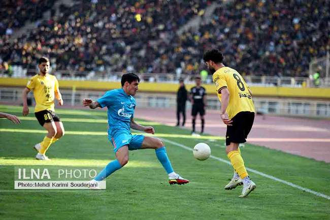 برد تیم فوتبال سپاهان اصفهان مقابل زنیت روسیه 