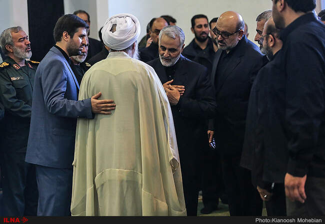 مراسم ترحیم پدر سردار سلیمانی
