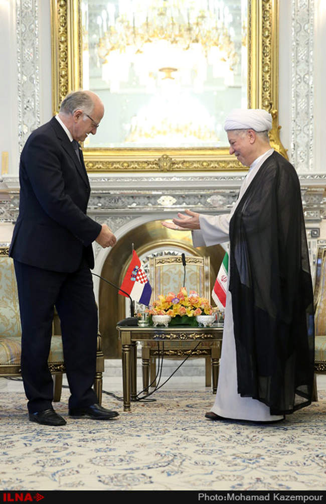 دیدار رئیس پارلمان کرواسی با آیت الله هاشمی رفسنجانی