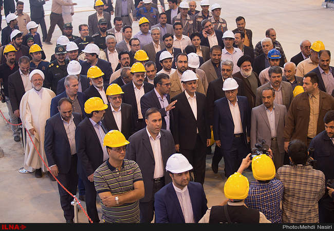 افتتاح کارخانه فولاد کویر دامغان باحضور معاون اول رئیس جمهور 