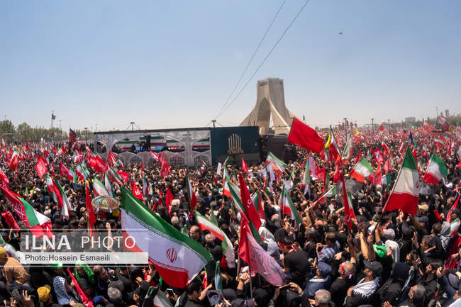 Funeral ceremony of the martyred revolutionary leader