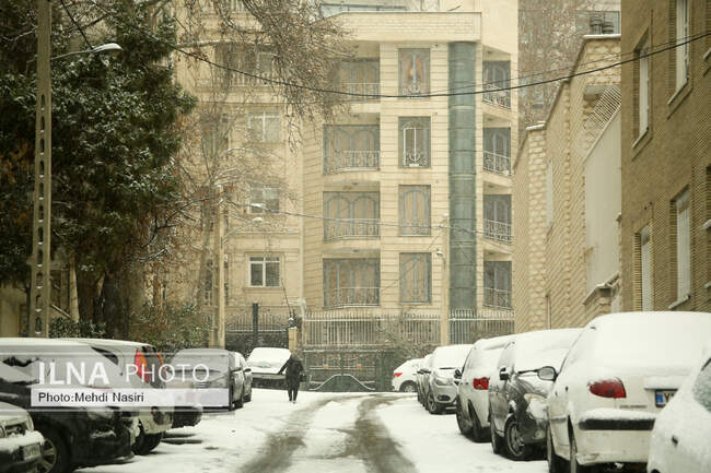 بارش برف در تهران