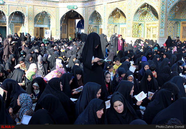 دعای عرفه در قم - حرم حضرت معصومه(س)