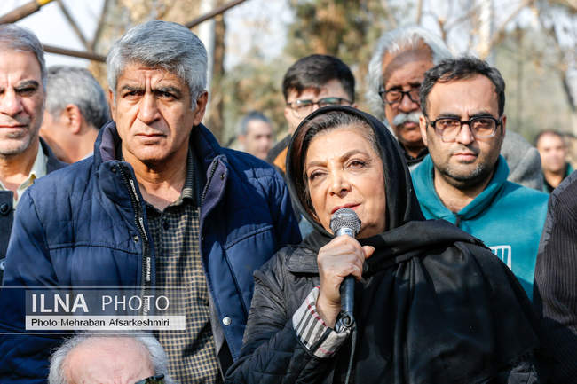 مراسم تشییع پیکر «سعید پیردوست»