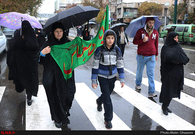 پیاده روی اربعین حسینی در تهران