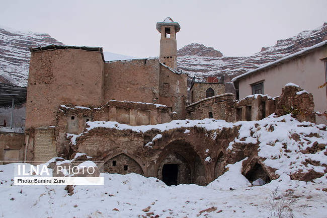 طبیعت برفی روستای قلات