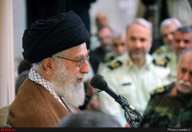 دیدار فرماندهان نیروی انتظامی با رهبرانقلاب اسلامی