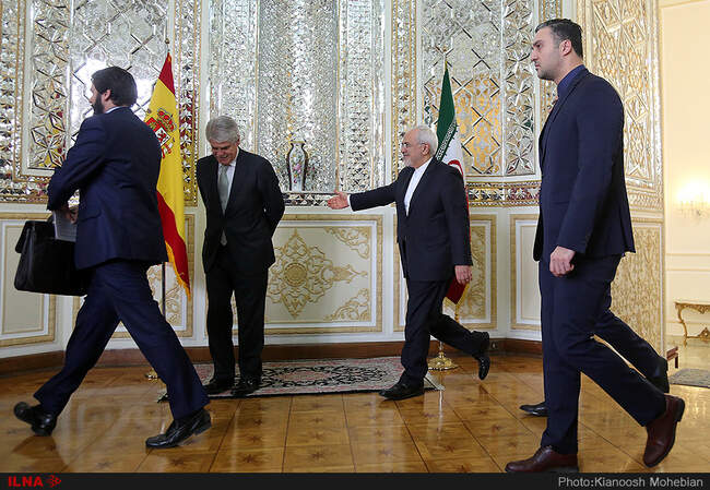 Meeting of Foreign Ministers of Iran and Spain