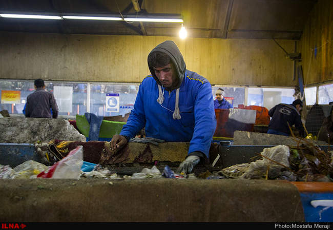 کارگران سایت پسماند زباله کهریزک تهران