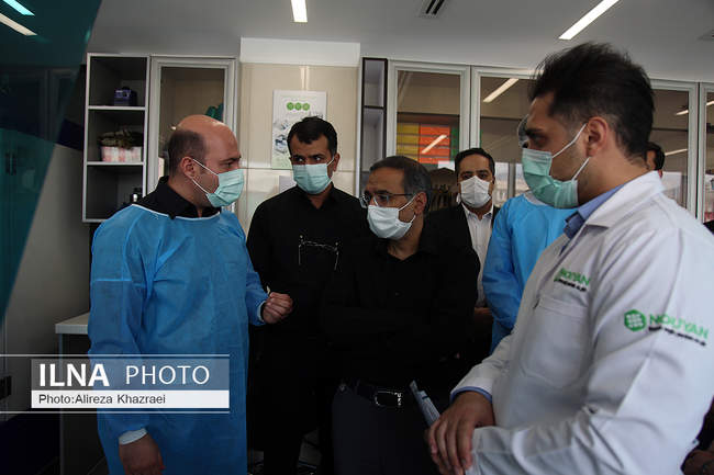بازدید مدیرکل اداره تجهیزات پزشکی دکتر شاهمرادی و هیات همراه از خط ت