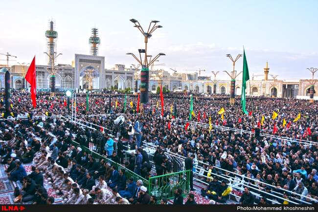 مراسم وداع با پیکر شهید حججی در حرم مطهر امام رضا (ع)

