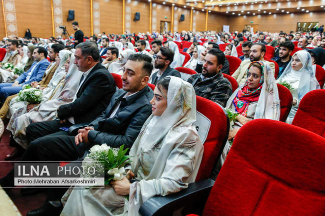 مراسم ازدواج ۹۰۰ زوج از فرزندان بازنشستگان نیروهای مسلح