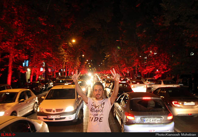 جشن هسته ای در خیابان های تهران -3
